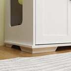Double Pet Privacy Washroom Cat Litter Box Concealment Furniture