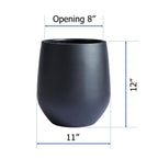 DreamPatio La Mirada 1-piece Fiberstone Tapered Planter for Indoor/Outdoor