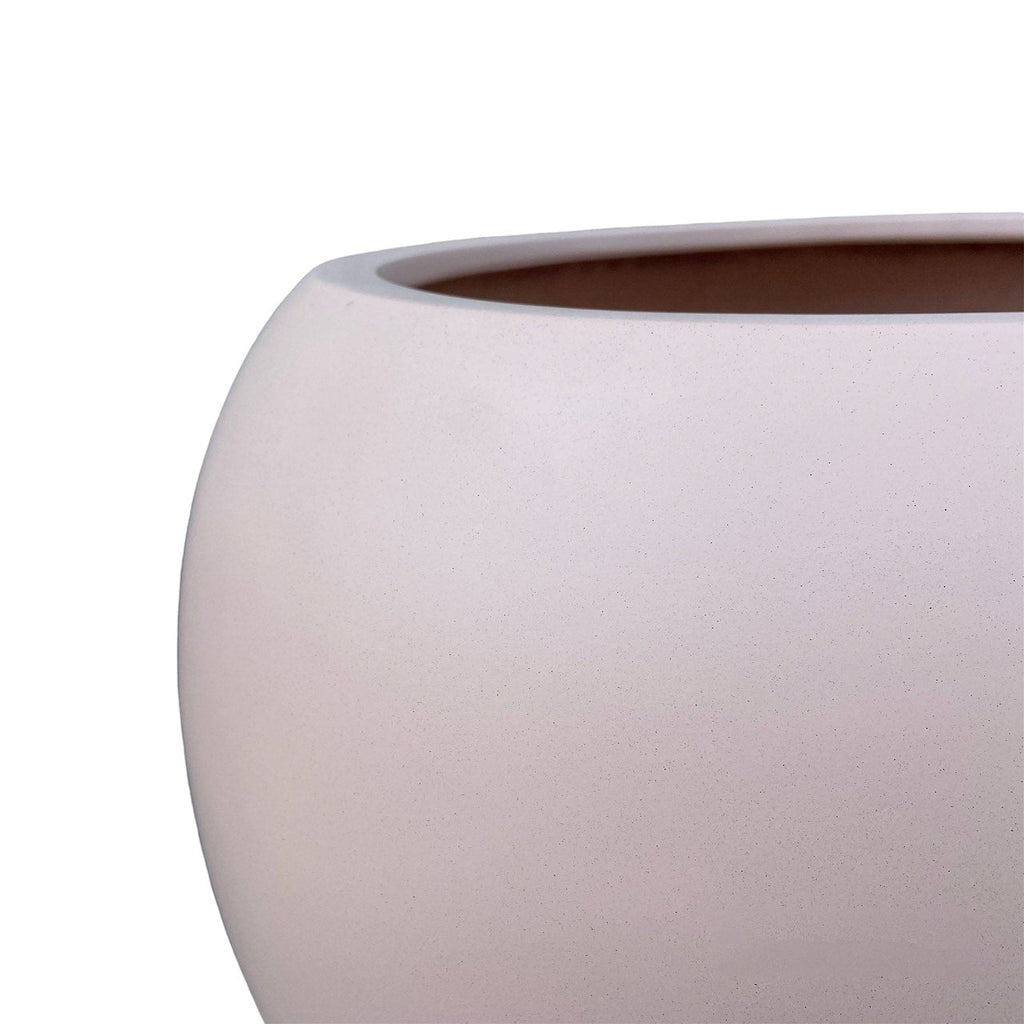 DreamPatio Riverside Fiberstone Modern Sphere Planter for Indoor/Outdoor