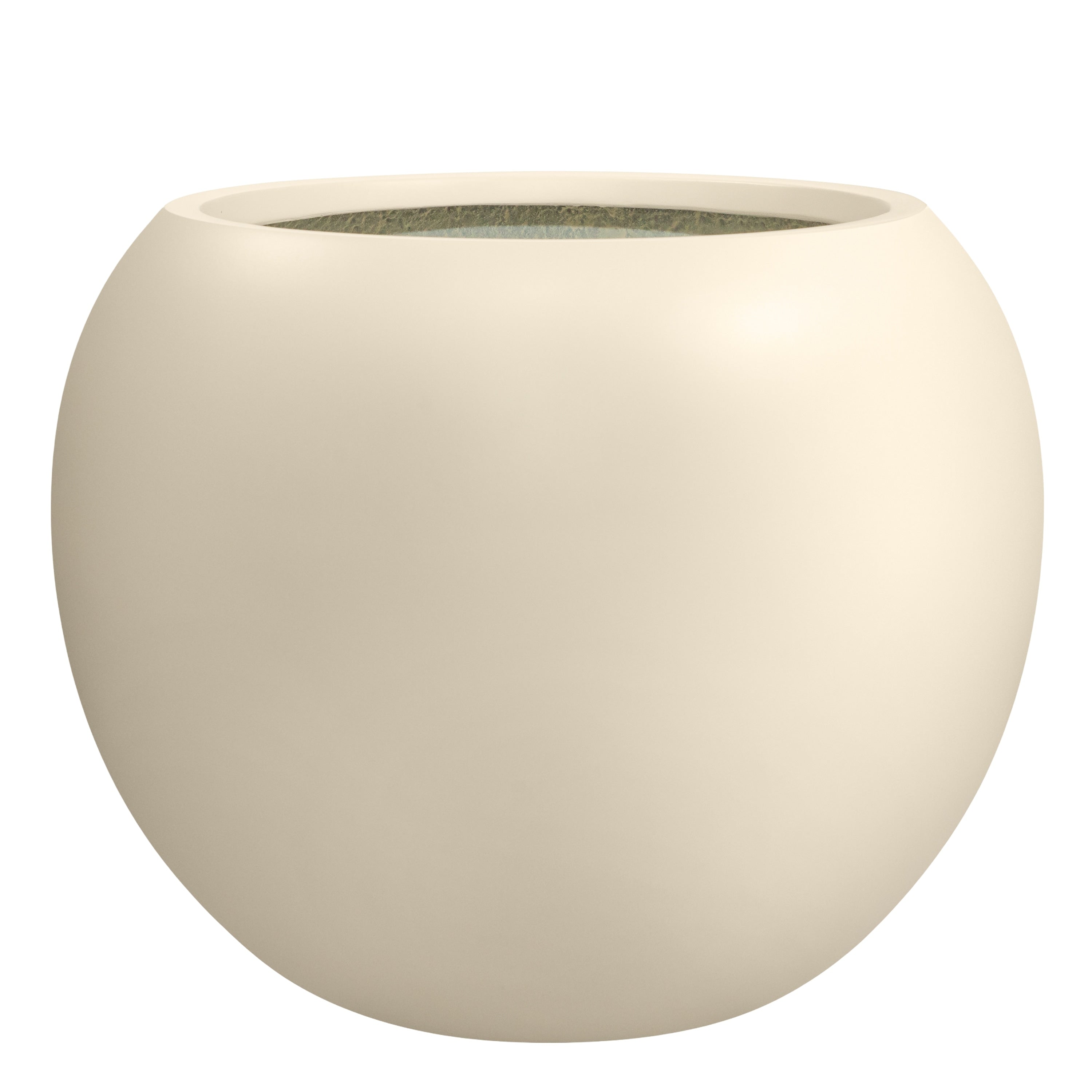 DreamPatio Riverside Fiberstone Modern Sphere Planter for Indoor/Outdoor