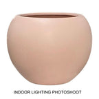 DreamPatio Riverside Fiberstone Modern Sphere Planter for Indoor/Outdoor