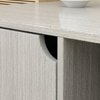 Dual-Compartment Cat Litter Box Enclosure Multi-Functional Furniture