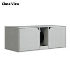 Dual-Compartment Cat Litter Box Enclosure Multi-Functional Furniture