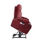 Dual OKIN Motor Lift Recliner for Seniors with Heating, Massage, 180¡ã Lay Flat, and Adjustable Backrest/Footrest