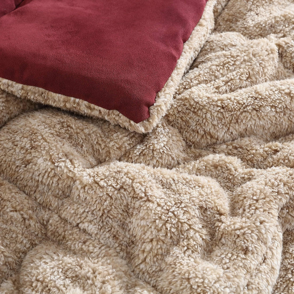 Eddie Bauer Sherwood Faux Suede Textured Comforter & Sham Set