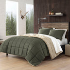 Eddie Bauer Sherwood Faux Suede Textured Comforter & Sham Set