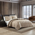 Eddie Bauer Sherwood Faux Suede Textured Comforter & Sham Set