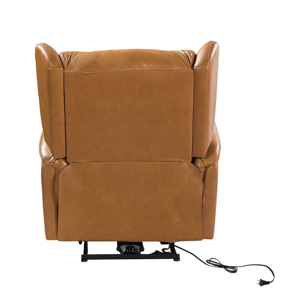 Eduardo Genuine Leather Power Recliner with USB Port Set of 2