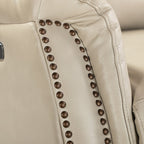 Eduardo Genuine Leather Power Recliner with USB Port Set of 2