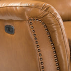 Eduardo Genuine Leather Power Recliner with USB Port Set of 2