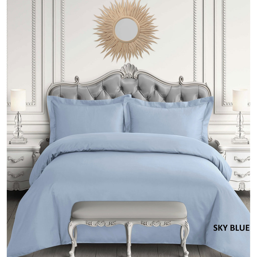 Egyptian Cotton Sateen 600 Thread Count Oversized Duvet Cover Set