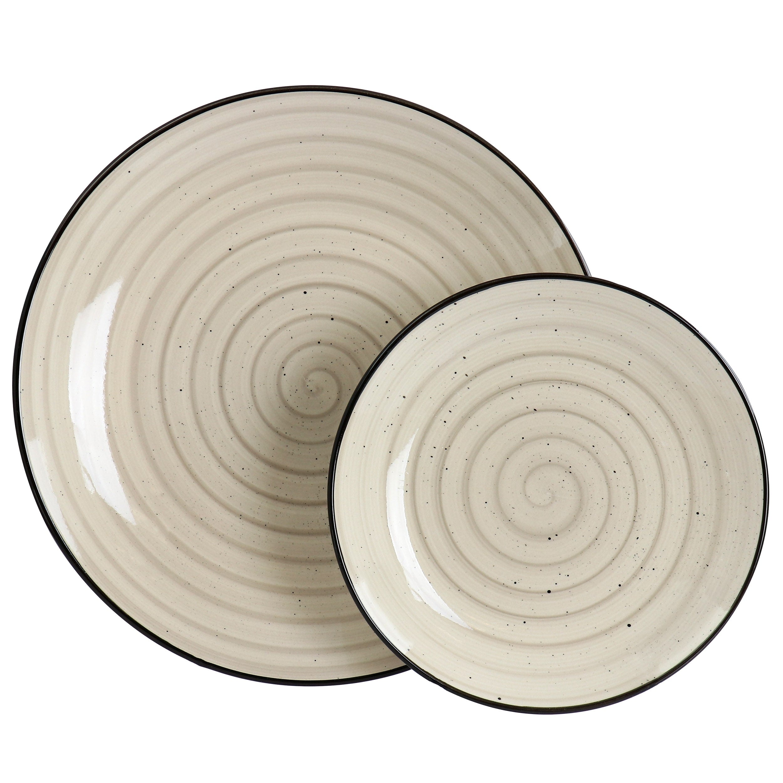 Elama Gia 24 Piece Stoneware Dinnerware Set