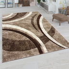 Modern Area Rug for Living Room Abstract Design