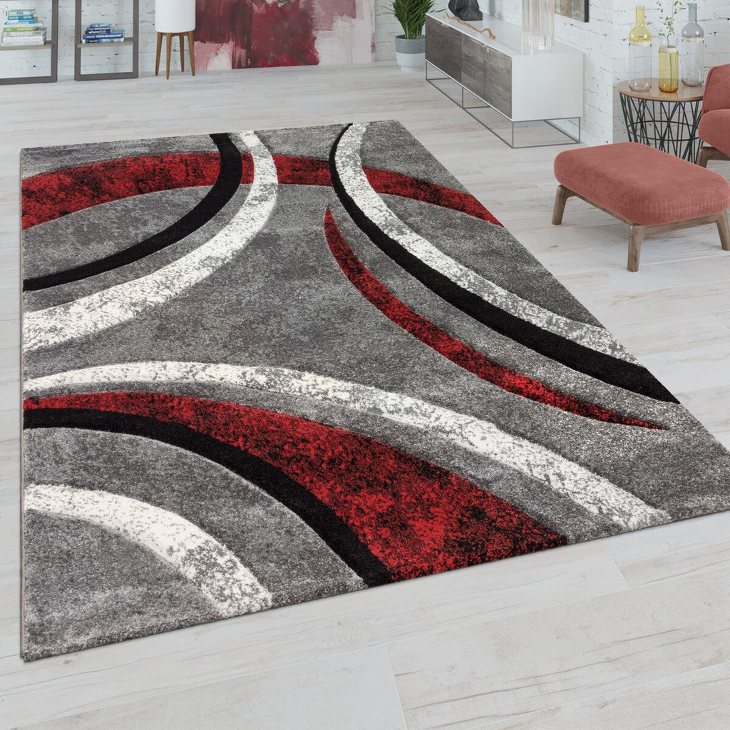 Modern Area Rug for Living Room Abstract Design