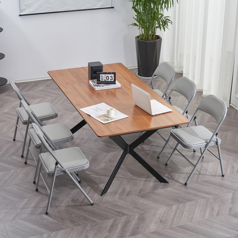 Elegant Foldable Iron & PVC Chairs for Convention & Exhibition White