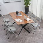 Elegant Foldable Iron & PVC Chairs for Convention & Exhibition White