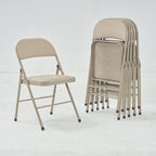 Elegant Foldable Iron & PVC Chairs for Convention & Exhibition White