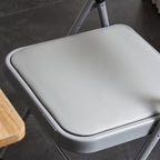 Elegant Foldable Iron & PVC Chairs for Convention & Exhibition White