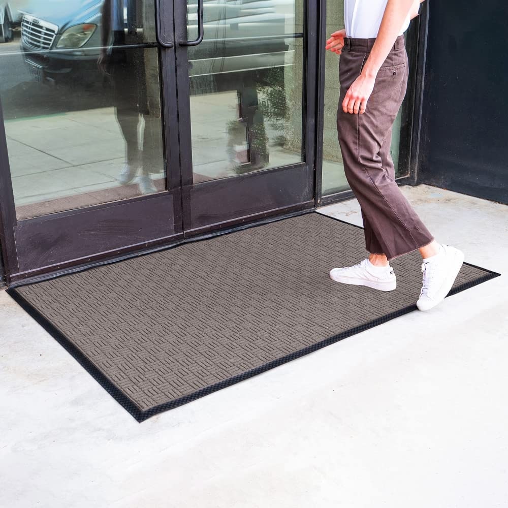 Envelor Door Mat Indoor Outdoor Low Profile Commercial Entryway Rug