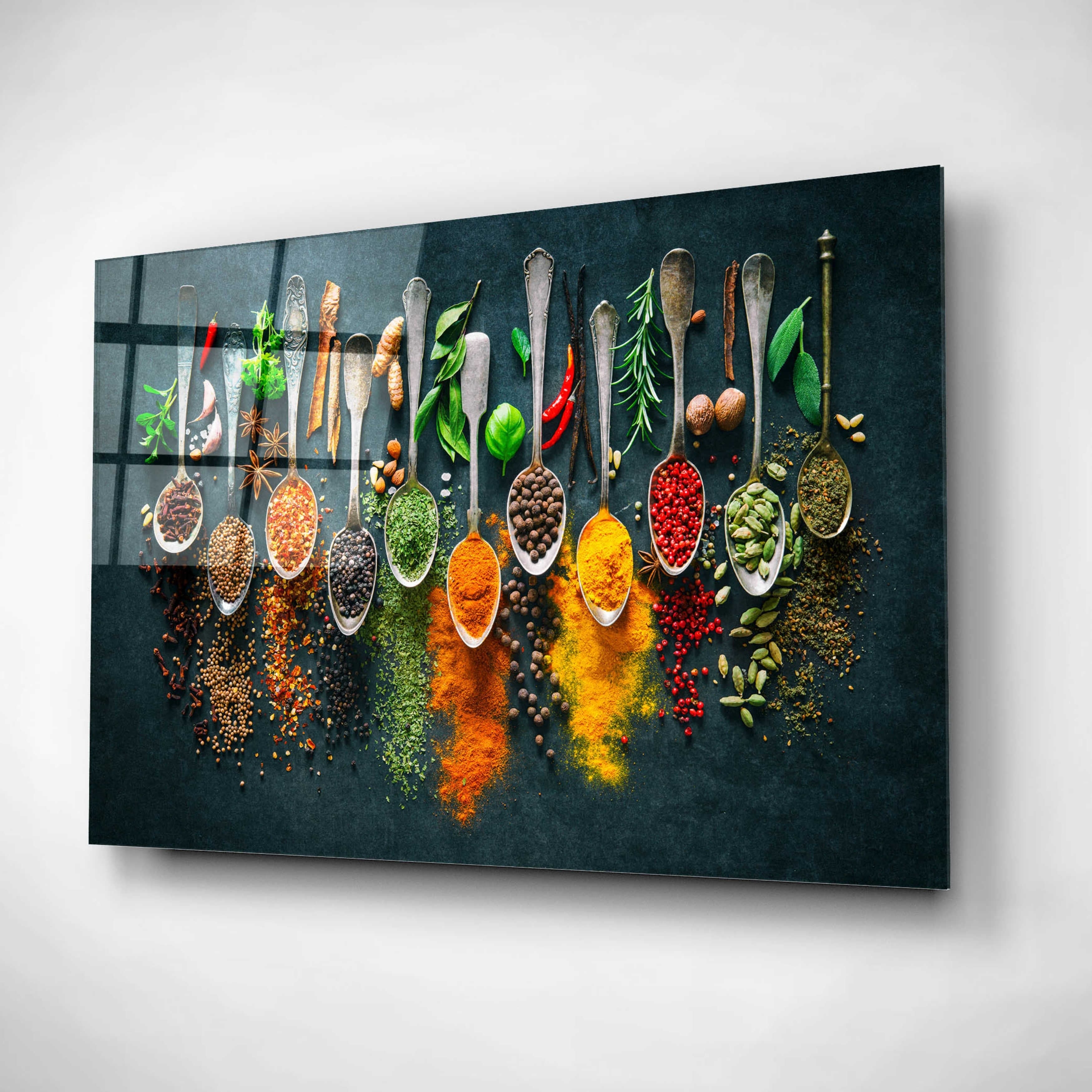 Epic Art 'Colorful Spices,' Acrylic Glass Wall Art