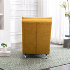 Ergonomic Linen Massage Chaise Lounge Chair Reclining Tufted Upholstered Sleeper with Remote and 5 Vibration Modes