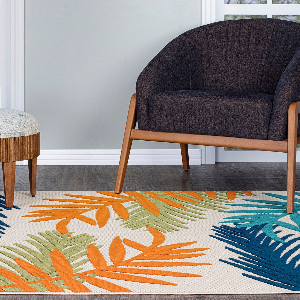 Evora Palm Frond Indoor/Outdoor Area Rug