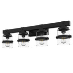 ExBrite Farmhouse 3-lights Bathroom Dimmable Iron Black Vanity Lights Wall Sconces