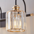 ExBrite Modern Rose Gold 1/2/3/4/5-light Bathroom Dimmable Crystal Vanity Lights Wall Sconces