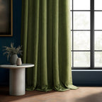 Exclusive Fabrics Faux Linen Extra Wide Room Darkening Curtains (1 Panel)