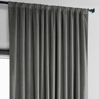 Exclusive Fabrics Extra Wide Heritage Plush Velvet Room Darkening Curtain (1 Panel)