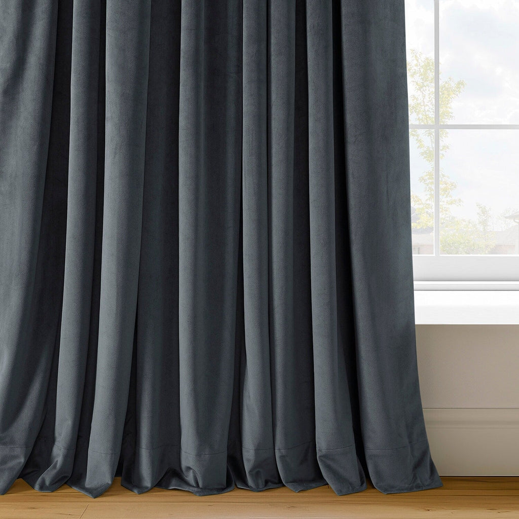 Exclusive Fabrics Signature Blackout Velvet Curtain (1 Panel)