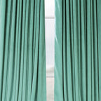 Exclusive Fabrics Signature Extra Wide Blackout Velvet Curtains (1 Panel) - Luxurious Blackout Drapes