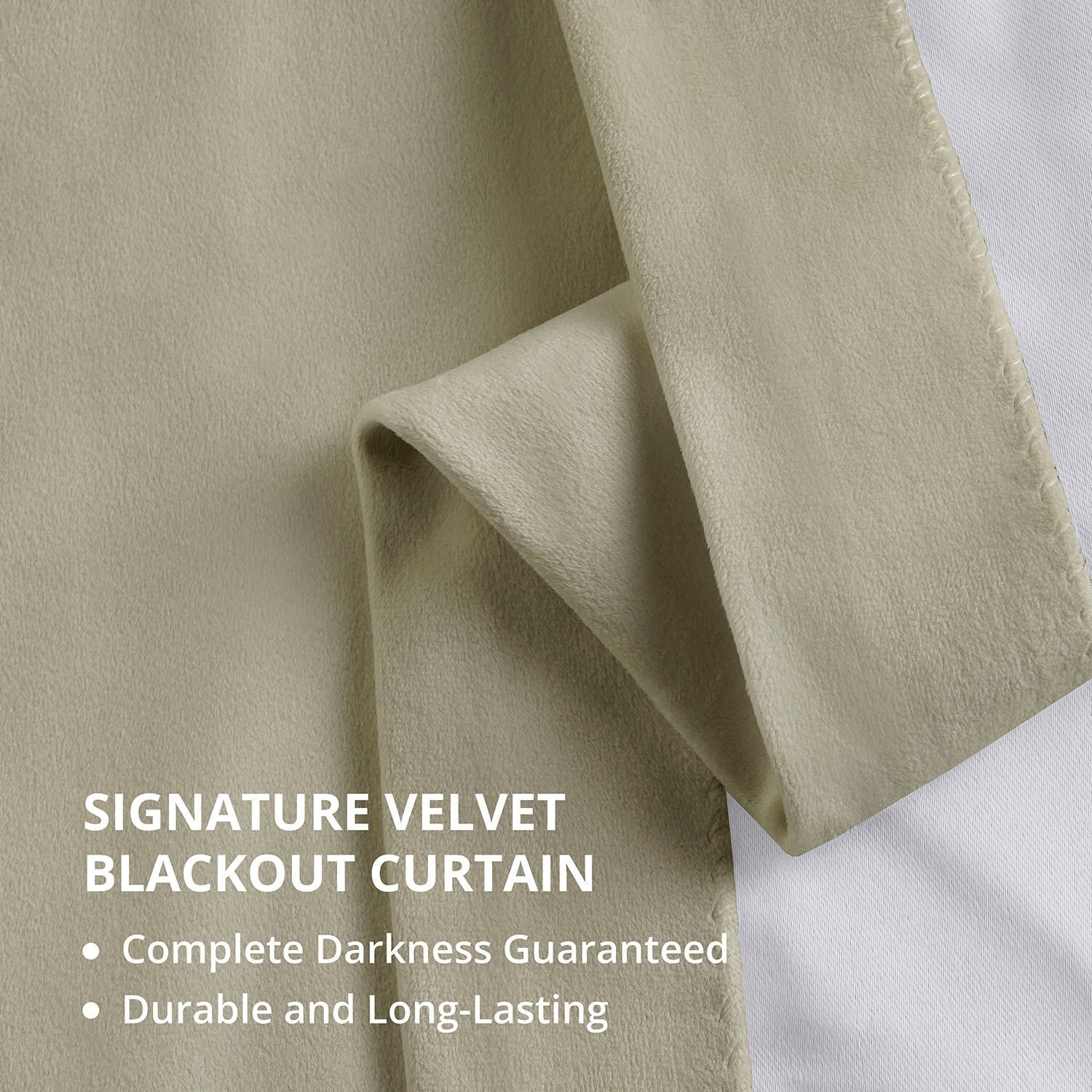 Exclusive Fabrics Signature Extra Wide Blackout Velvet Curtains (1 Panel) - Luxurious Blackout Drapes