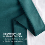 Exclusive Fabrics Signature Extra Wide Blackout Velvet Curtains (1 Panel) - Luxurious Blackout Drapes
