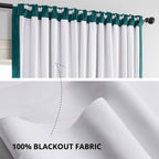 Exclusive Fabrics Signature Extra Wide Blackout Velvet Curtains (1 Panel) - Luxurious Blackout Drapes