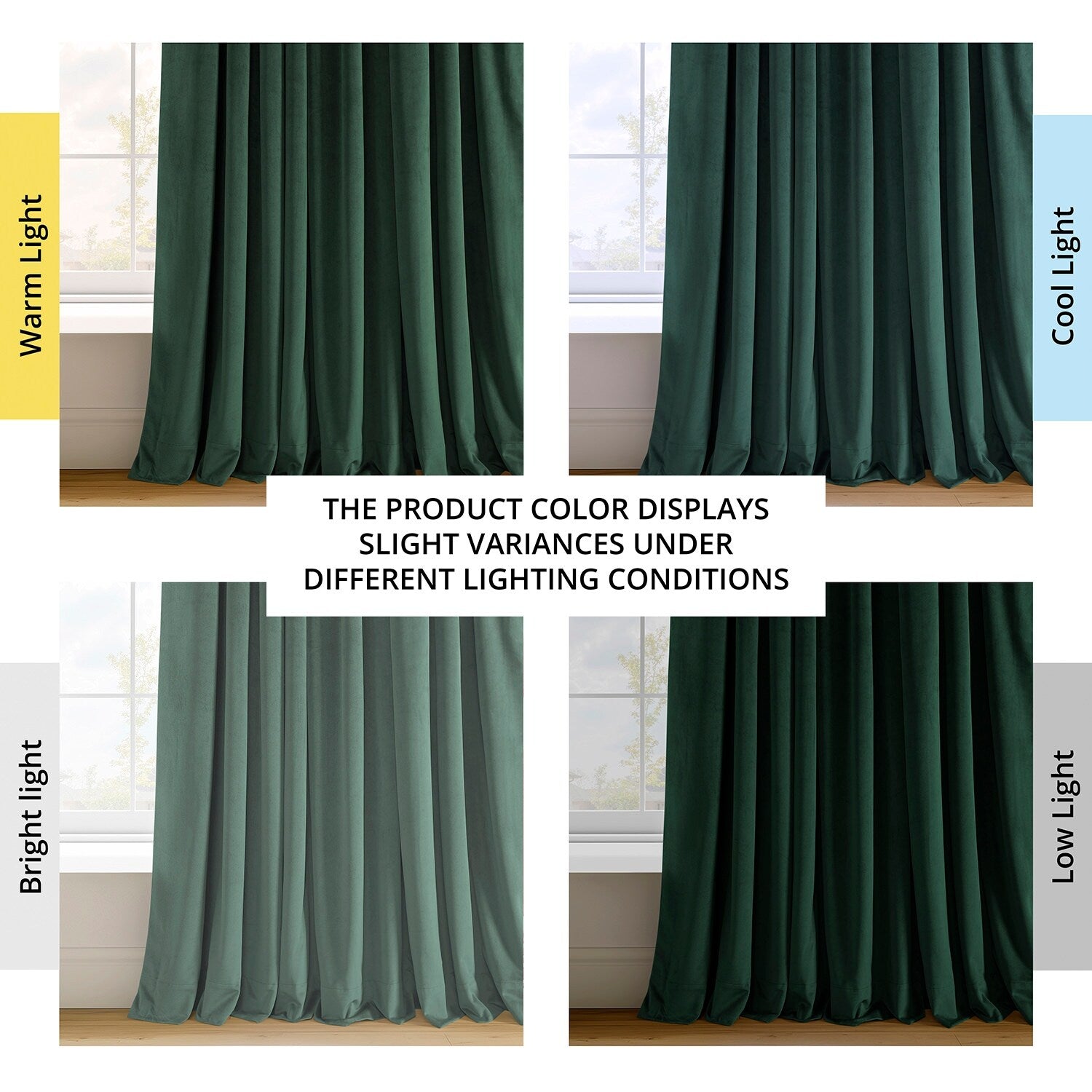 Exclusive Fabrics Signature Extra Wide Blackout Velvet Curtains (1 Panel) - Luxurious Blackout Drapes