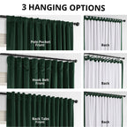 Exclusive Fabrics Signature Extra Wide Blackout Velvet Curtains (1 Panel) - Luxurious Blackout Drapes