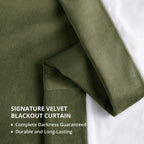 Exclusive Fabrics Signature Extra Wide Blackout Velvet Curtains (1 Panel) - Luxurious Blackout Drapes