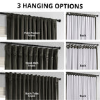 Exclusive Fabrics Signature Extra Wide Blackout Velvet Curtains (1 Panel) - Luxurious Blackout Drapes