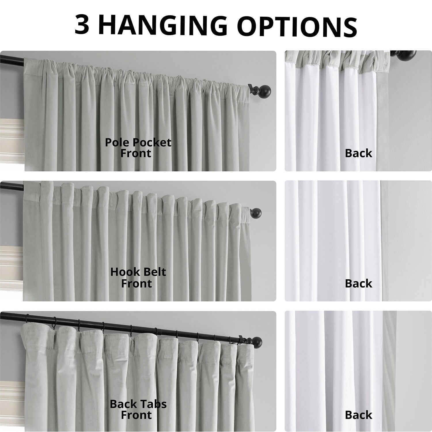 Exclusive Fabrics Signature Extra Wide Blackout Velvet Curtains (1 Panel) - Luxurious Blackout Drapes