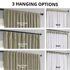 Exclusive Fabrics Signature Extra Wide Blackout Velvet Curtains (1 Panel) - Luxurious Blackout Drapes