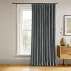 Exclusive Fabrics Signature Extra Wide Blackout Velvet Curtains (1 Panel) - Luxurious Blackout Drapes