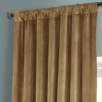 Exclusive Fabrics Signature Plush Velvet Hotel Blackout Curtains (1 Panel) - Luxury Soft Drapery for Light Control & Elegance
