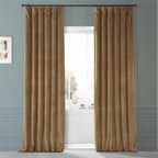 Exclusive Fabrics Signature Plush Velvet Hotel Blackout Curtains (1 Panel) - Luxury Soft Drapery for Light Control & Elegance