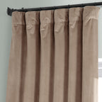 Exclusive Fabrics Signature Plush Velvet Hotel Blackout Curtains (1 Panel) - Luxury Soft Drapery for Light Control & Elegance
