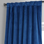 Exclusive Fabrics Signature Plush Velvet Hotel Blackout Curtains (1 Panel) - Luxury Soft Drapery for Light Control & Elegance