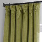 Exclusive Fabrics Signature Plush Velvet Hotel Blackout Curtains (1 Panel) - Luxury Soft Drapery for Light Control & Elegance