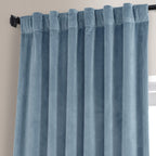 Exclusive Fabrics Signature Plush Velvet Hotel Blackout Curtains (1 Panel) - Luxury Soft Drapery for Light Control & Elegance