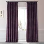 Exclusive Fabrics Signature Plush Velvet Hotel Blackout Curtains (1 Panel) - Luxury Soft Drapery for Light Control & Elegance