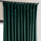 Exclusive Fabrics Signature Plush Velvet Hotel Blackout Curtains (1 Panel) - Luxury Soft Drapery for Light Control & Elegance
